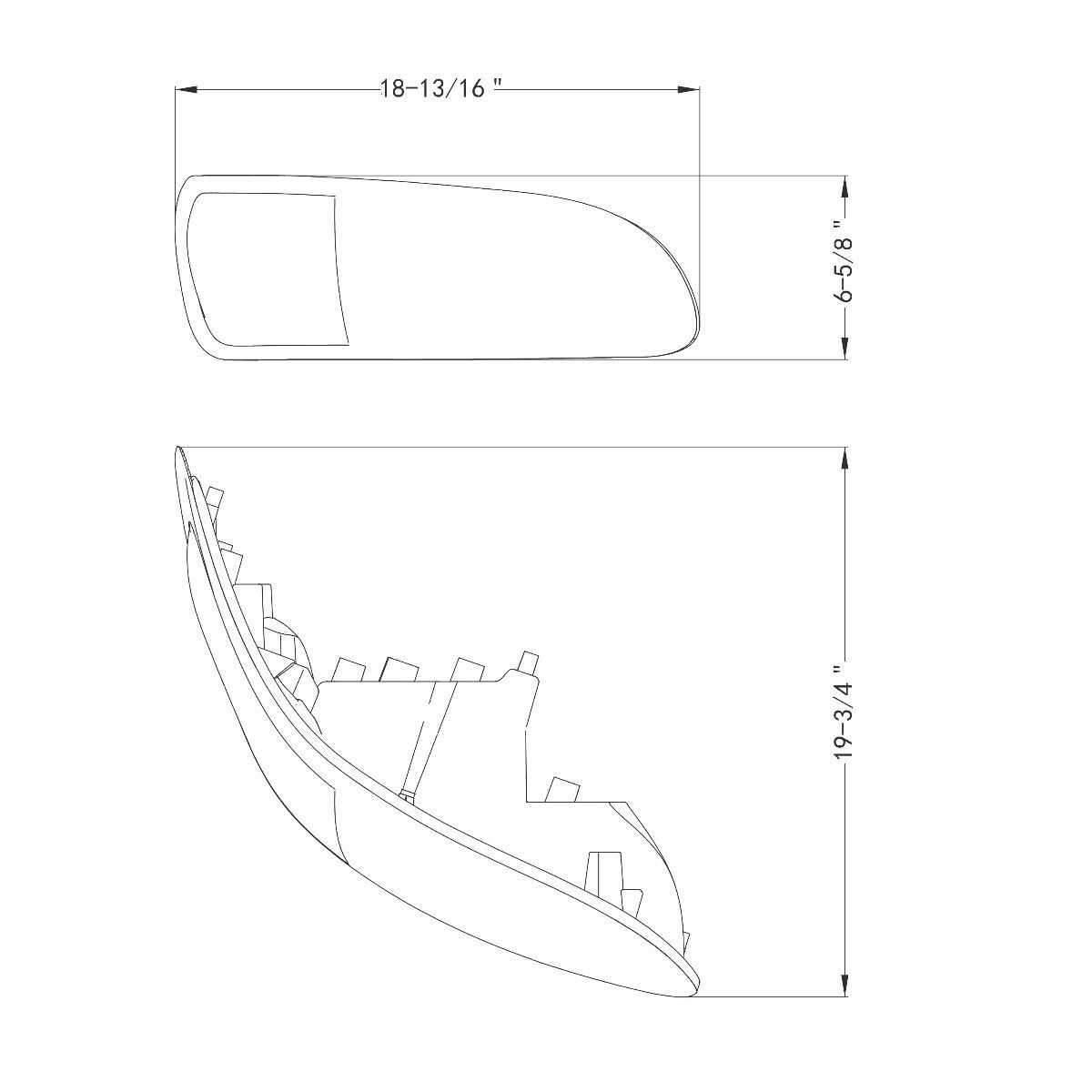 Black LED Headlight For Peterbilt 386 (2005-2015) & 387 (1999-2010) - Passenger - Thumbnail 8
