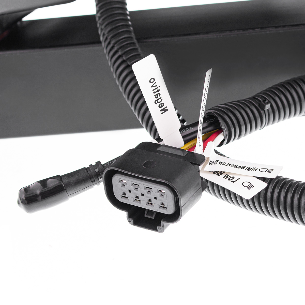 Black LED Headlight With Dual Color LED Light Bars For 2003-2017 Volvo VN/VNL - Driver - Thumbnail 7