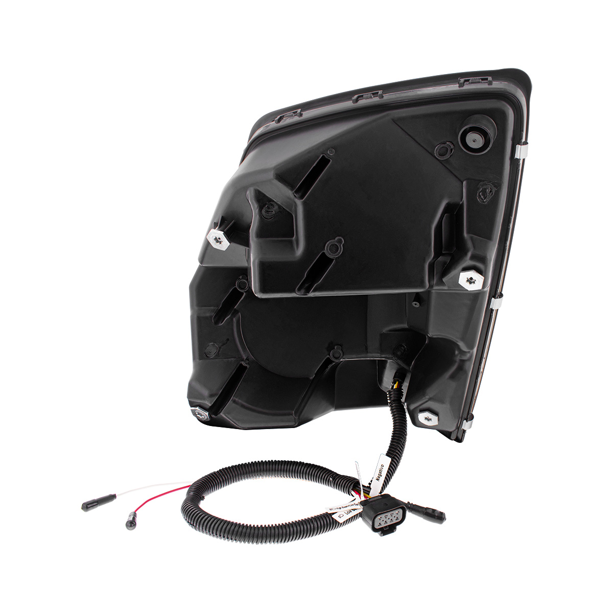 Black LED Headlight With Dual Color LED Light Bars For 2003-2017 Volvo VN/VNL - Passenger - Thumbnail 6