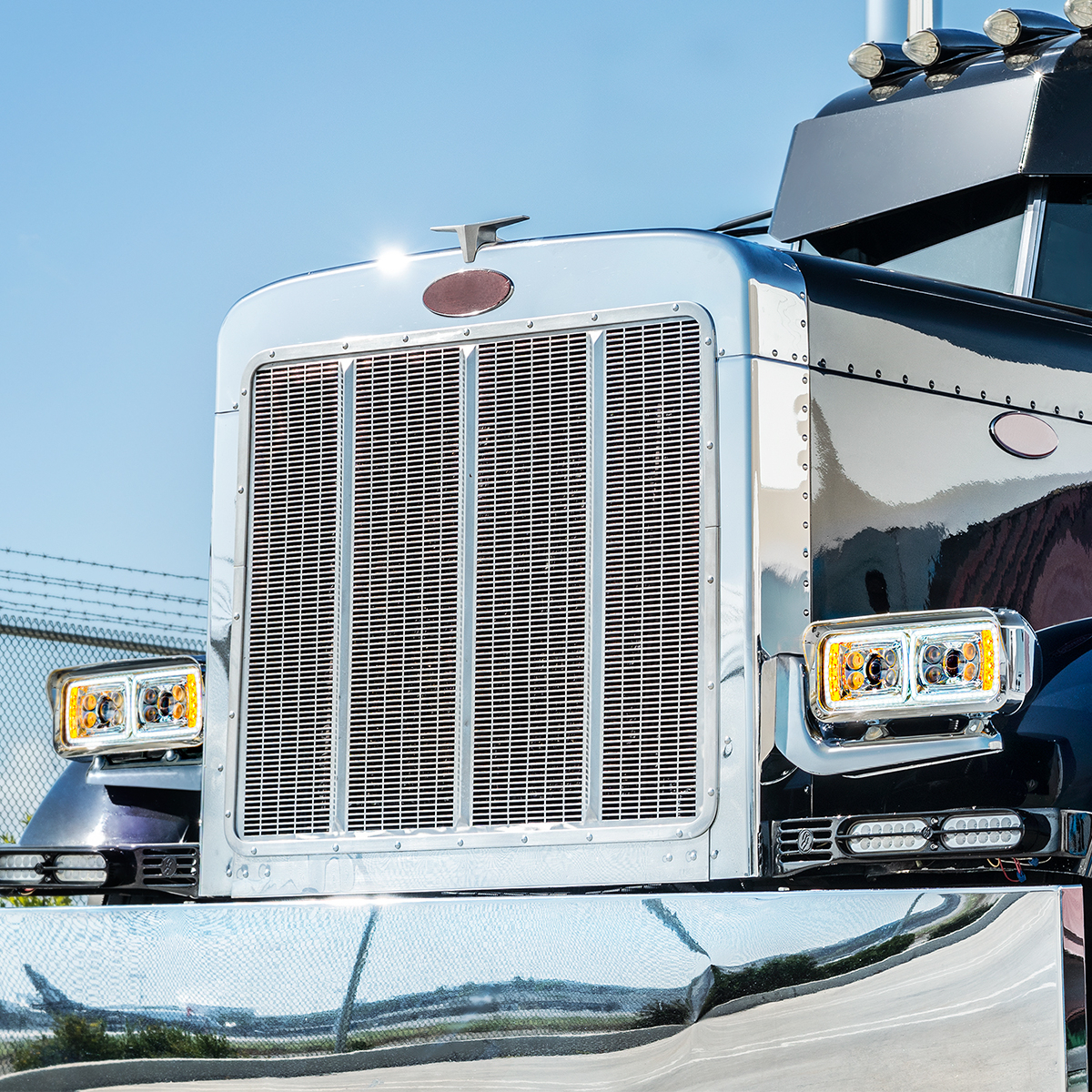 10 High Power LED "Chrome" Projection Headlight Assembly W/Mounting Arm & Turn Signal Side Pod - Driver Side - Thumbnail 10