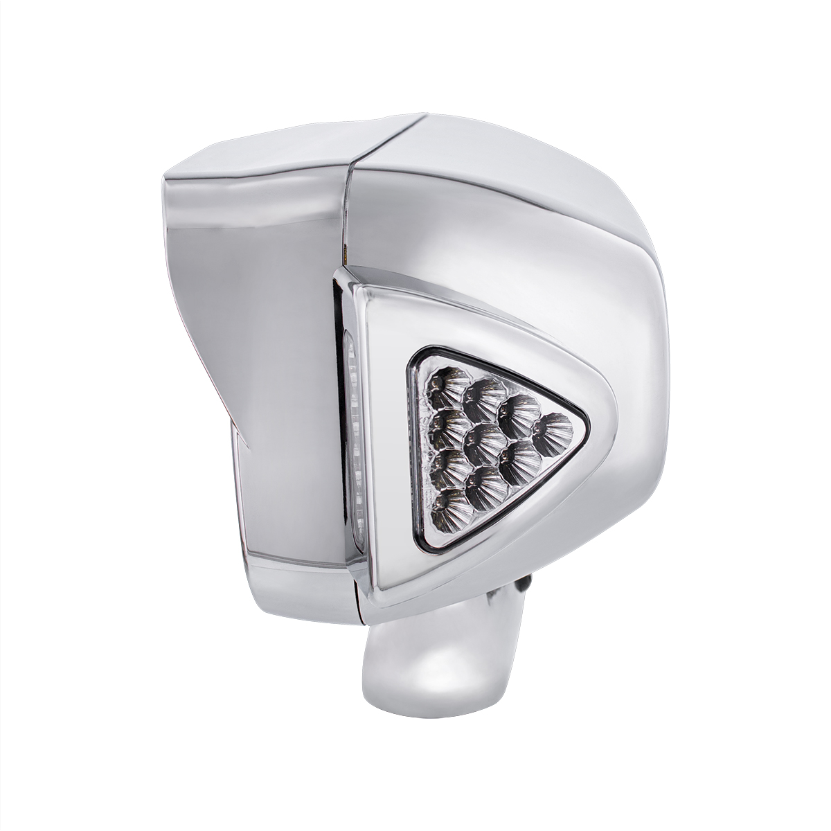 10 High Power LED "Blackout" Projection Headlight Assembly W/Mounting Arm & Turn Signal Side Pod - Driver Side - Thumbnail 6