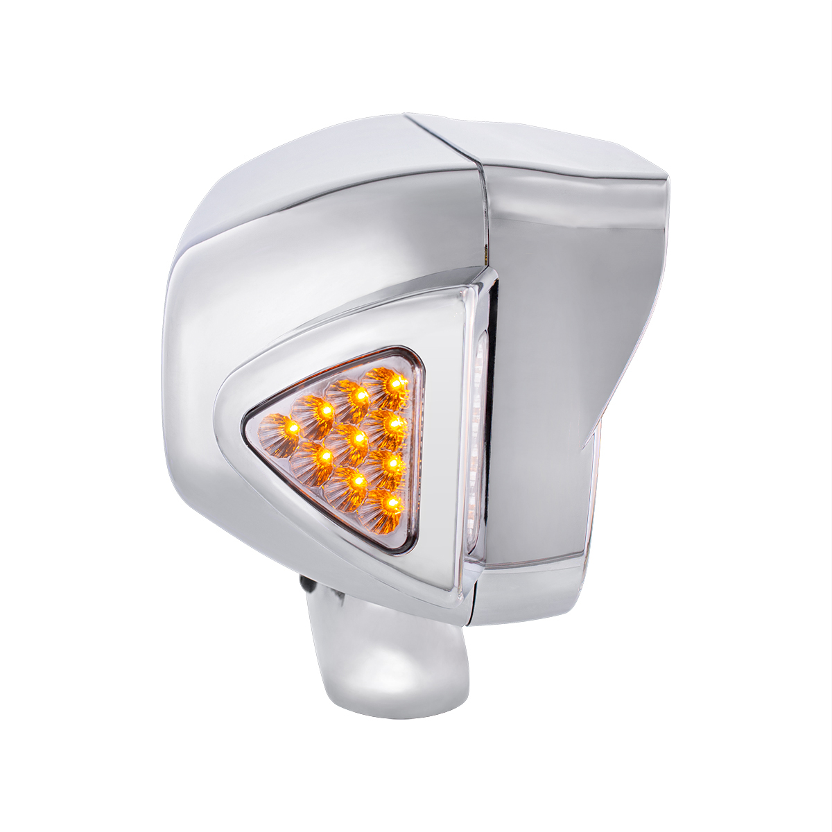 10 High Power LED "Blackout" Projection Headlight Assembly W/Mounting Arm & Turn Signal Side Pod - Passenger Side - Thumbnail 5