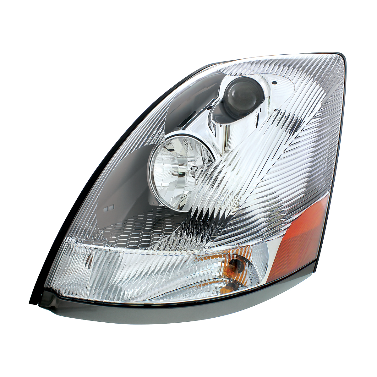 Chrome Headlight For 2003-2017 Volvo VN - Driver - Competition Series - Thumbnail 2