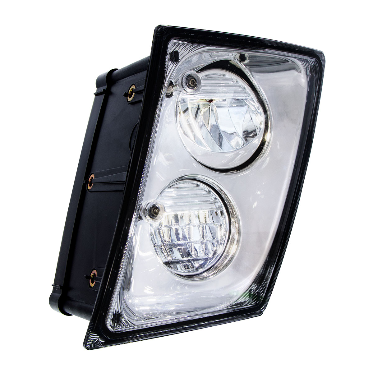 2 High Power LED Chrome Driving Light & Fog Light For 2003-2017 Volvo VNL - Driver/Left - Thumbnail 3