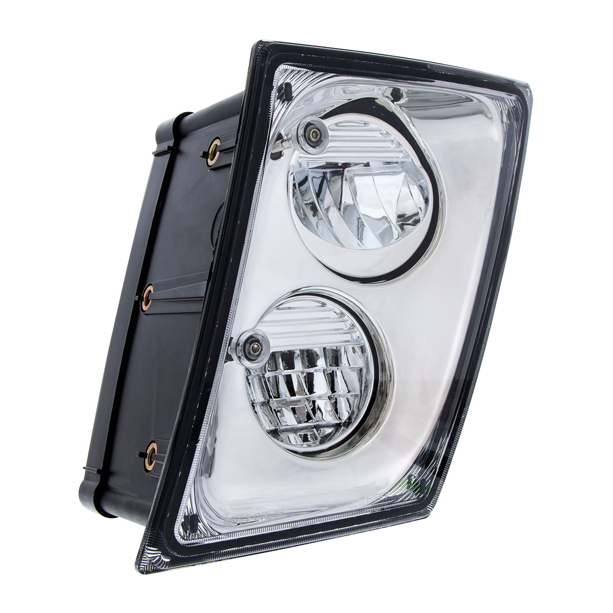 2 High Power LED Chrome Driving Light & Fog Light For 2003-2017 Volvo VNL - Driver/Left - Thumbnail 4