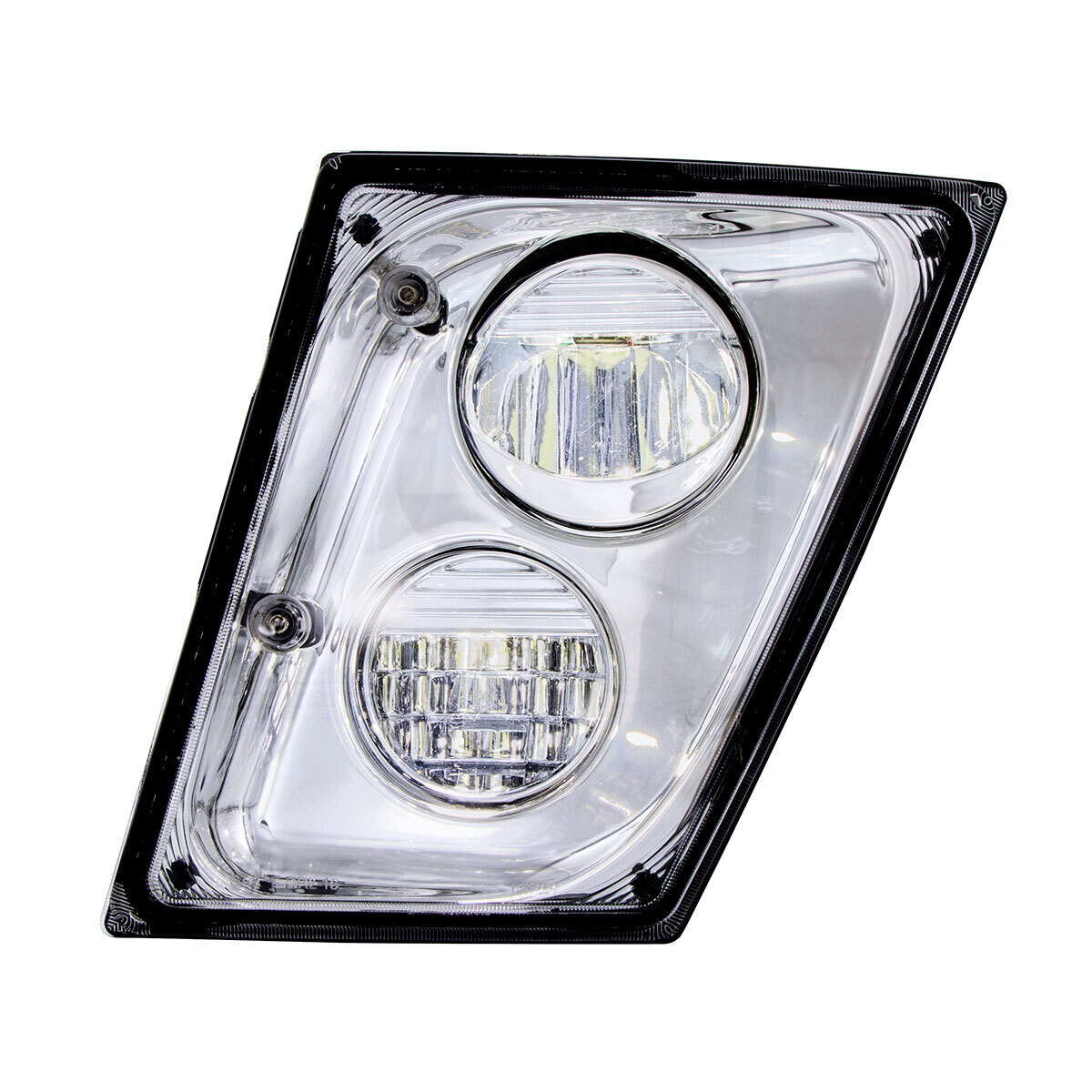 2 High Power LED Chrome Driving Light & Fog Light For 2003-2017 Volvo VNL - Driver/Left - Thumbnail 6