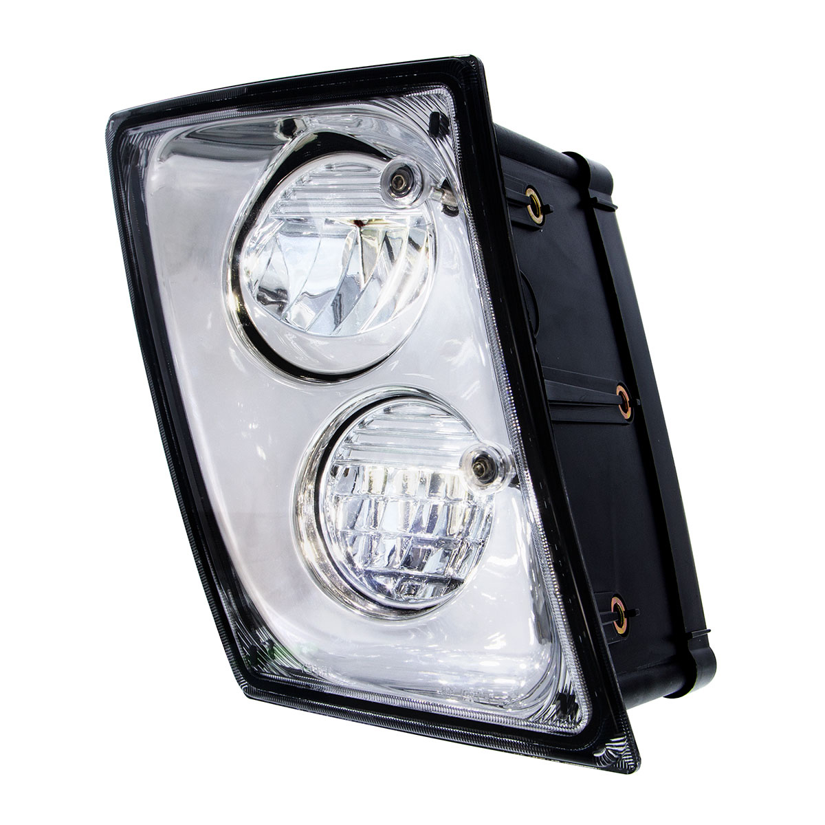 2 High Power LED Chrome Driving Light & Fog Light For 2003-2017 Volvo VNL - Passenger/Right - Thumbnail 3