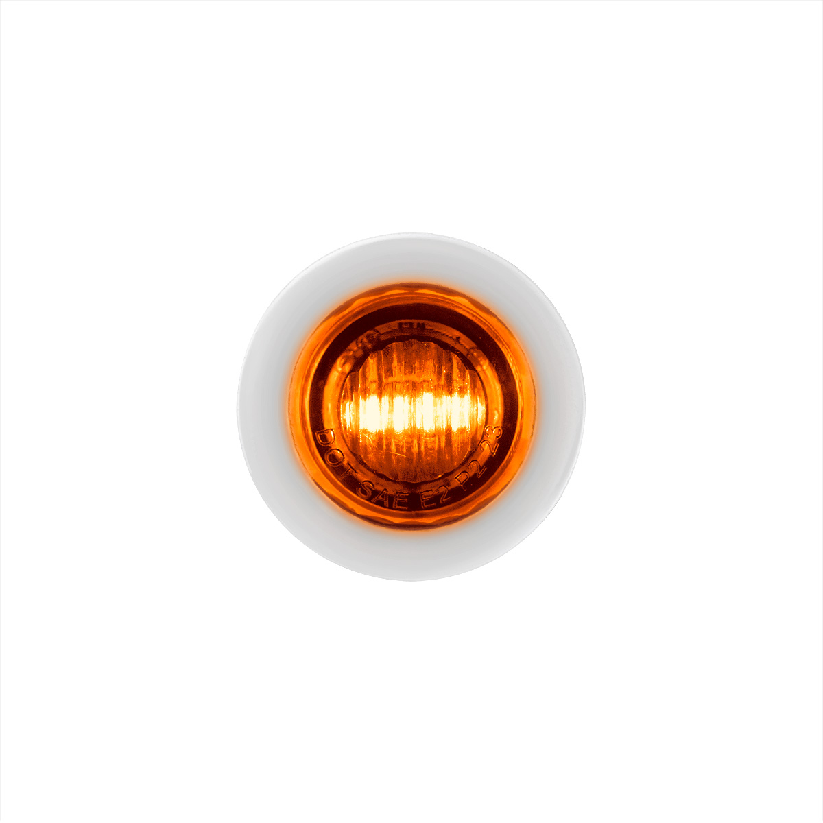 2 LED 3/4" Mini Double Fury Light (Clearance/Marker) - Amber & Blue LED/Clear Lens - Thumbnail 2