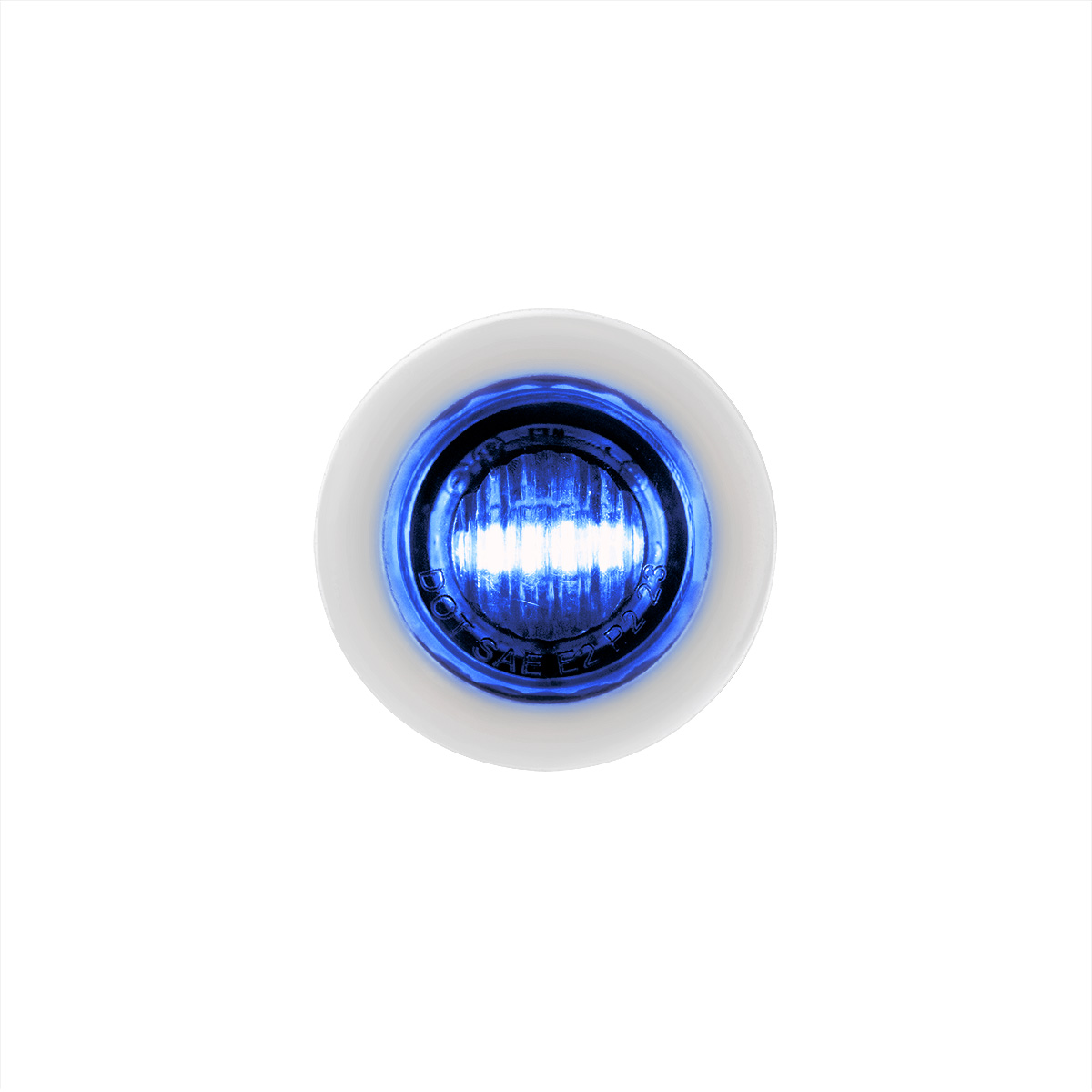 2 LED 3/4" Mini Double Fury Light (Clearance/Marker) - Amber & Blue LED/Clear Lens - Thumbnail 3