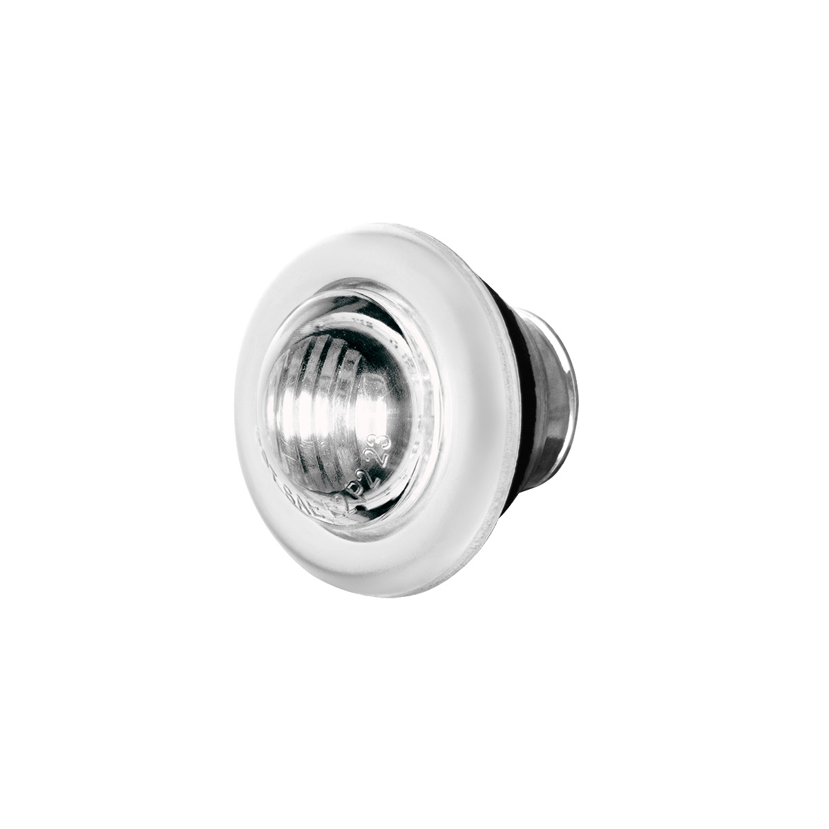 2 LED 3/4" Mini Double Fury Light (Clearance/Marker) - Amber & White LED/Clear Lens - Thumbnail 5