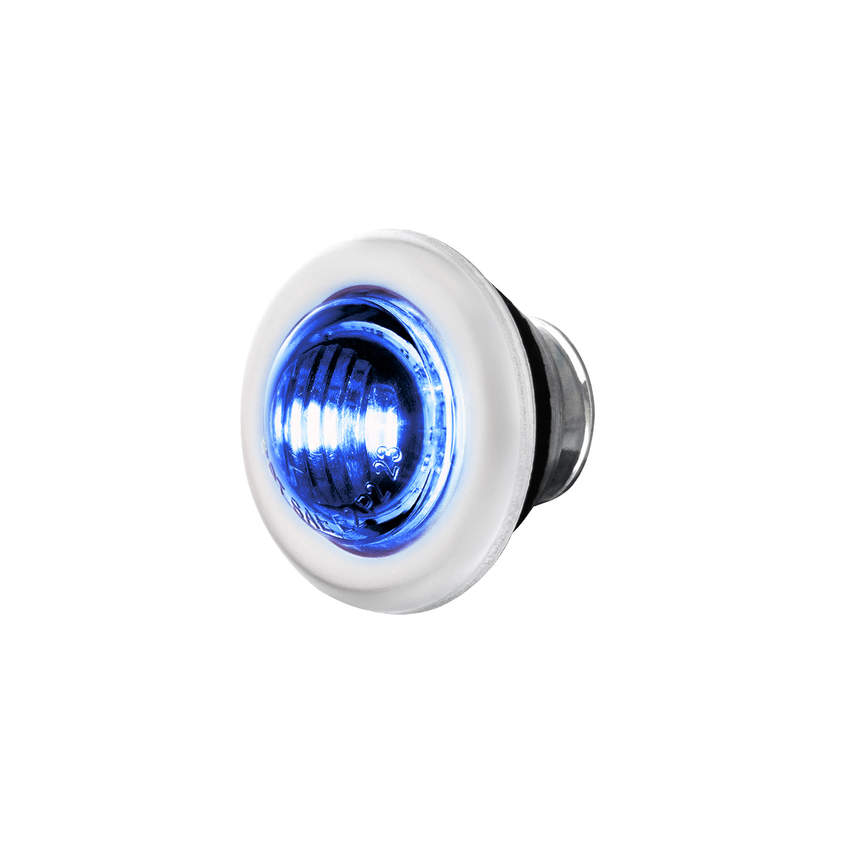 2 LED 3/4" Mini Double Fury Light (Clearance/Marker) - Red & Blue LED/Clear Lens - Thumbnail 6