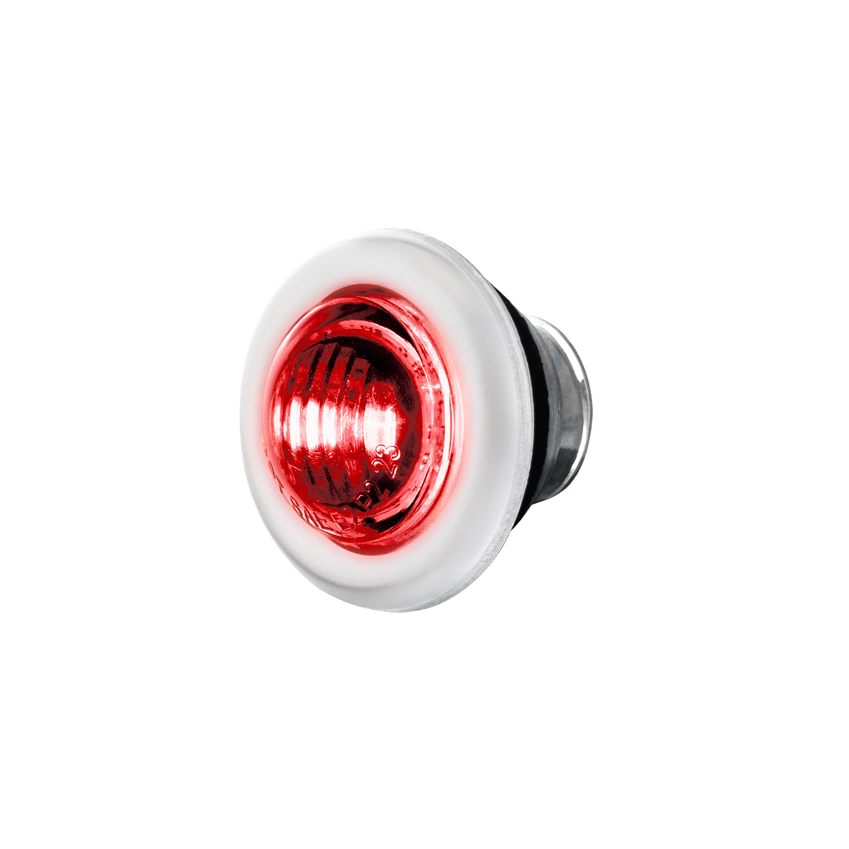 2 LED 3/4" Mini Double Fury Light (Clearance/Marker) - Red & Green LED/Clear Lens - Thumbnail 5