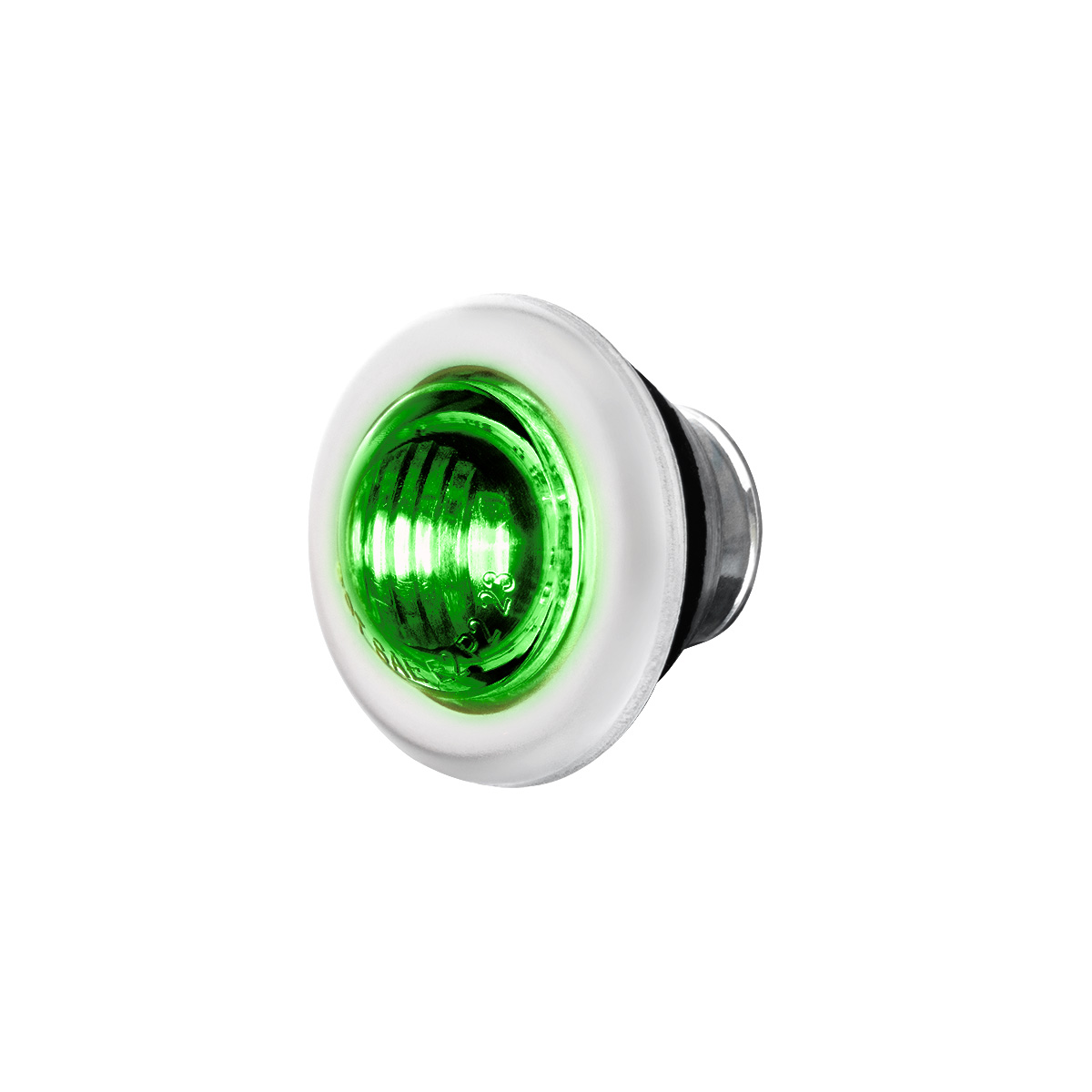 2 LED 3/4" Mini Double Fury Light (Clearance/Marker) - Red & Green LED/Clear Lens - Thumbnail 6