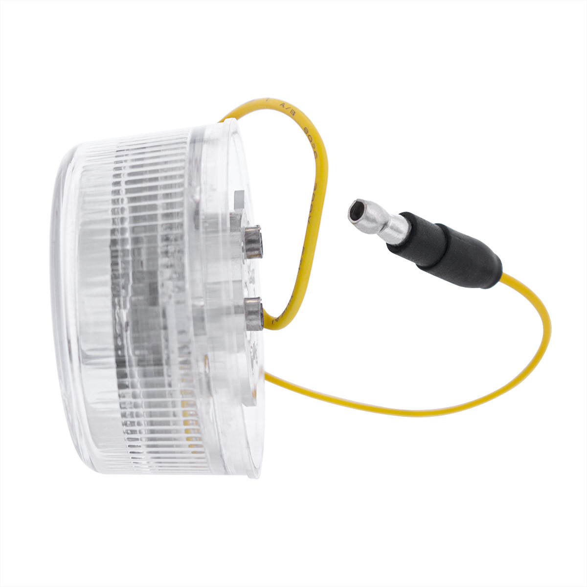 7 LED 2" Round Double Fury Light (Clearance/Marker) - Amber & Green LED/Clear Lens - Thumbnail 9