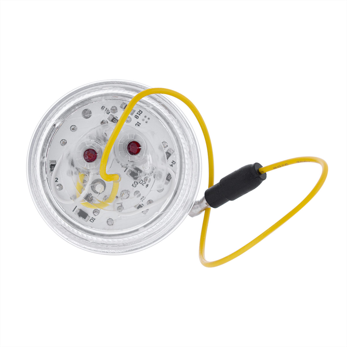 7 LED 2" Round Double Fury Light (Clearance/Marker) - Amber & Green LED/Clear Lens - Thumbnail 10