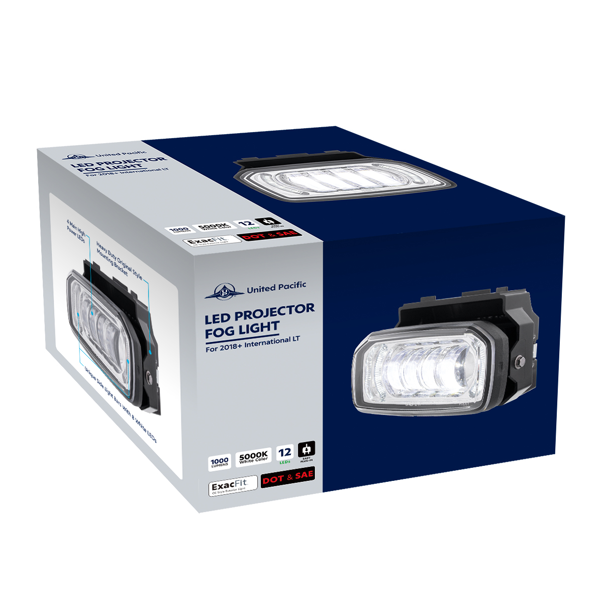 12 LED Projector Fog Light For 2018-2025 International LT - Thumbnail 8