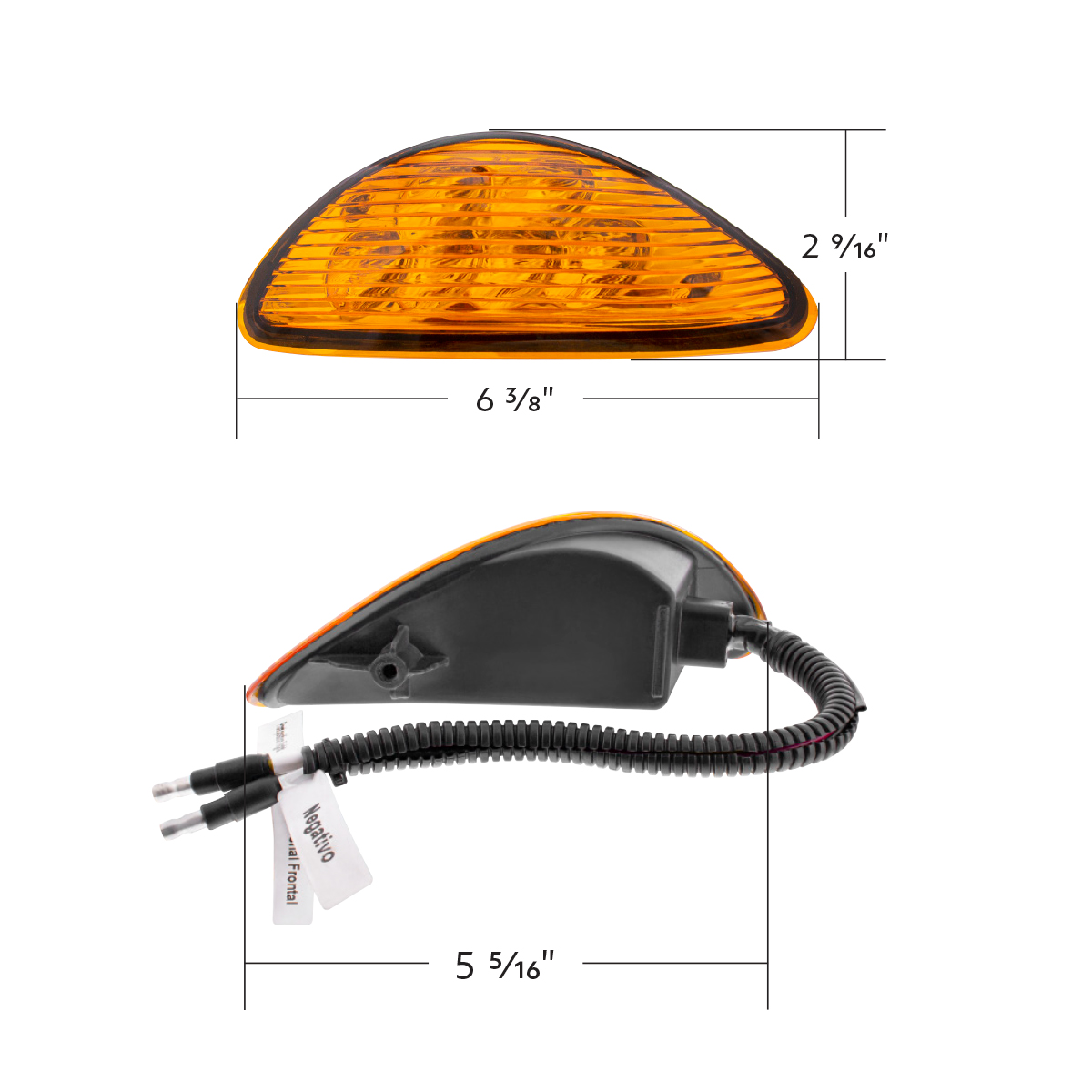 Black LED Projector Headlight With Rear Facing Turn Signal For International Durastar 2002-2018 - Passenger - Thumbnail 8