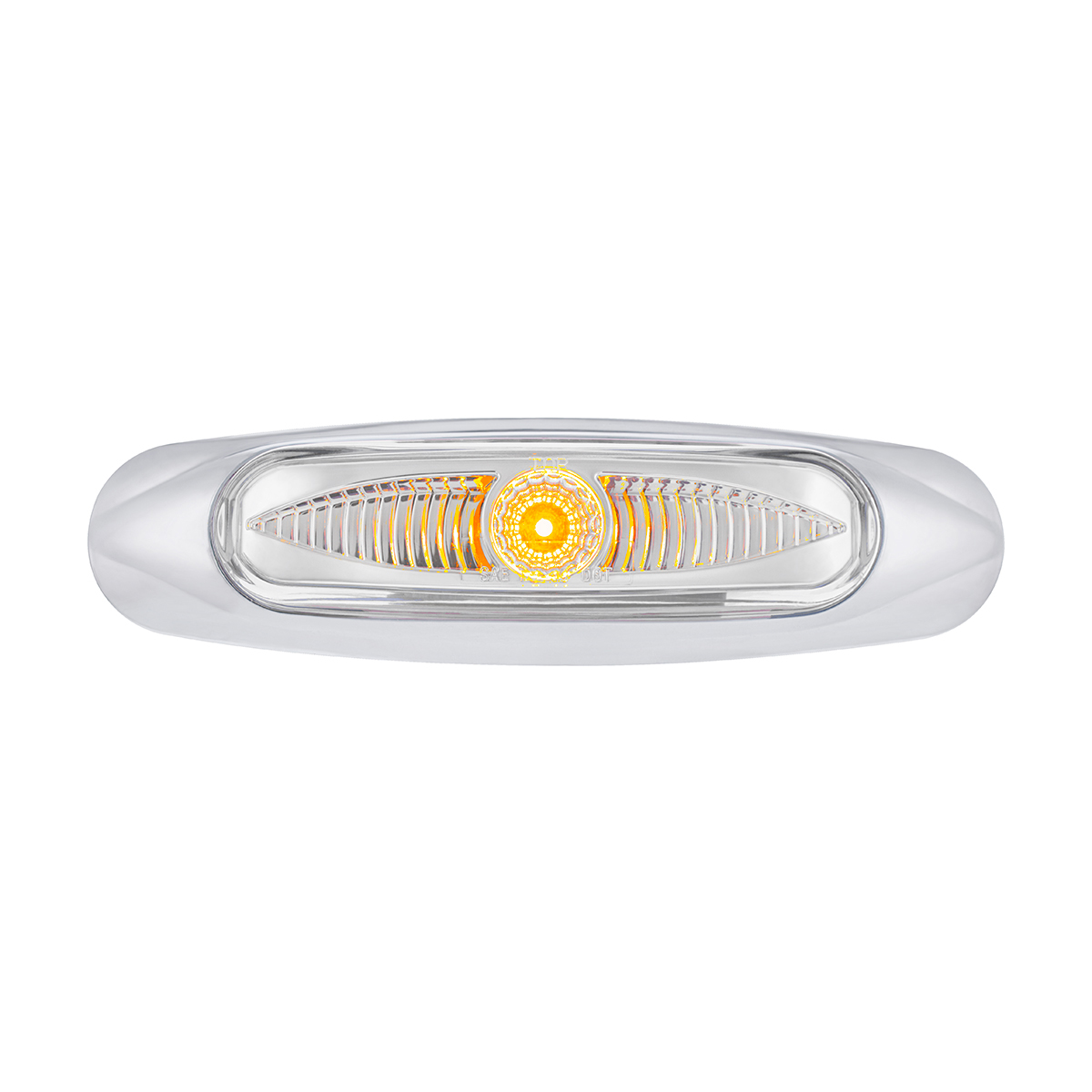 5-3/4" Wide 3 LED ViperEye Light (Clearance/Marker) - Amber LED/Clear Lens - Thumbnail 2