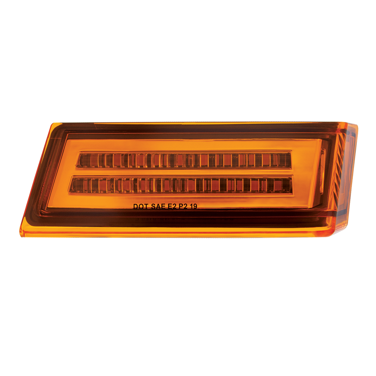 35 LED Sequential Turn Signal Light For 2018-2025 Freightliner Cascadia - Passenger - Amber LED/Amber Lens - Thumbnail 2