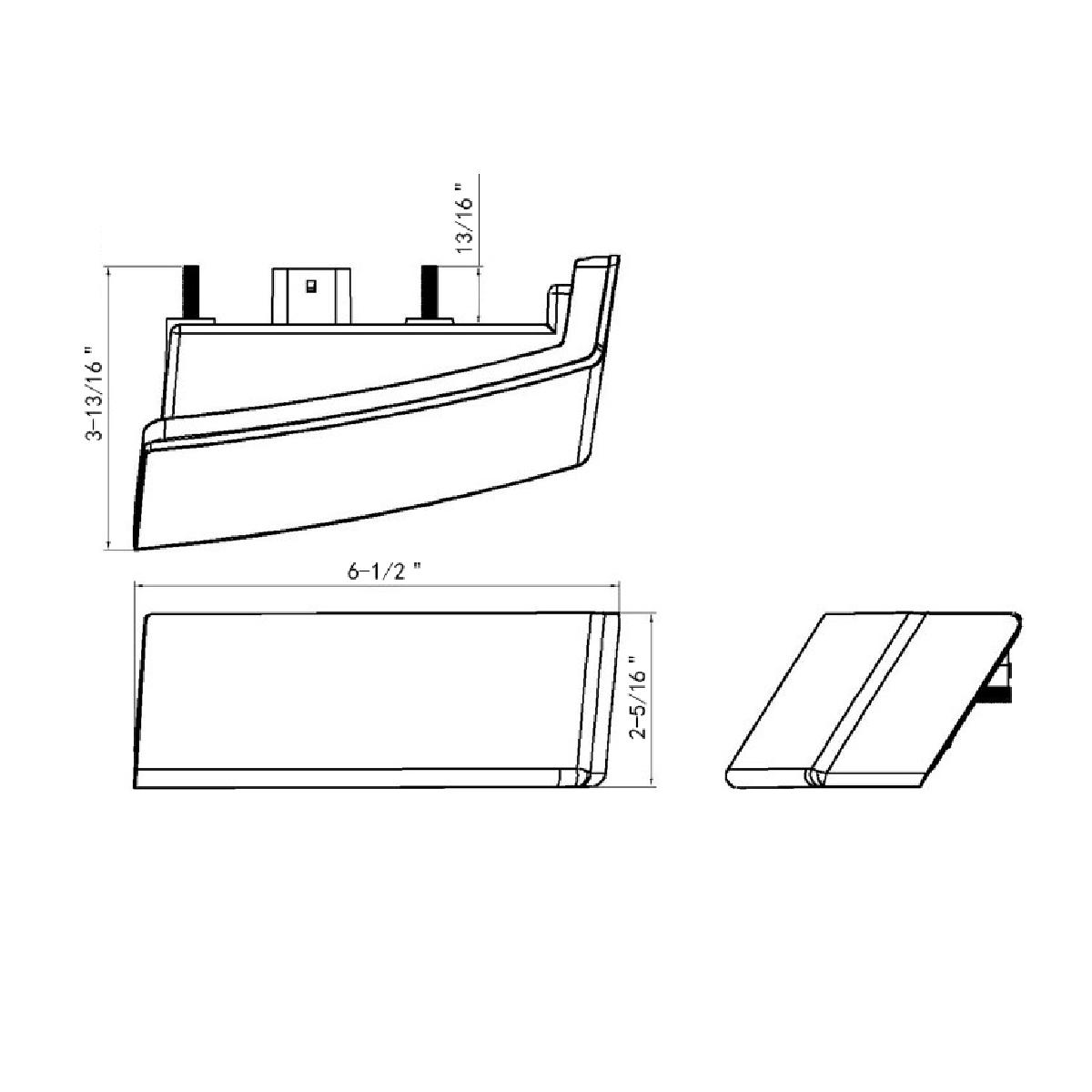 35 LED Sequential Turn Signal Light For 2018-2025 Freightliner Cascadia - Passenger - Amber LED/Amber Lens - Thumbnail 13