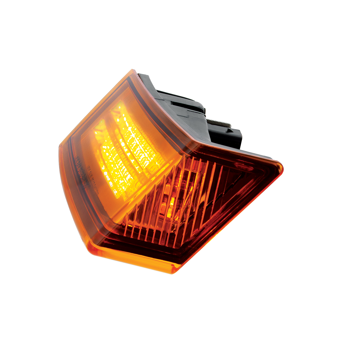 35 LED Sequential Turn Signal Light For 2018-2025 Freightliner Cascadia - Passenger - Amber LED/Amber Lens - Thumbnail 5