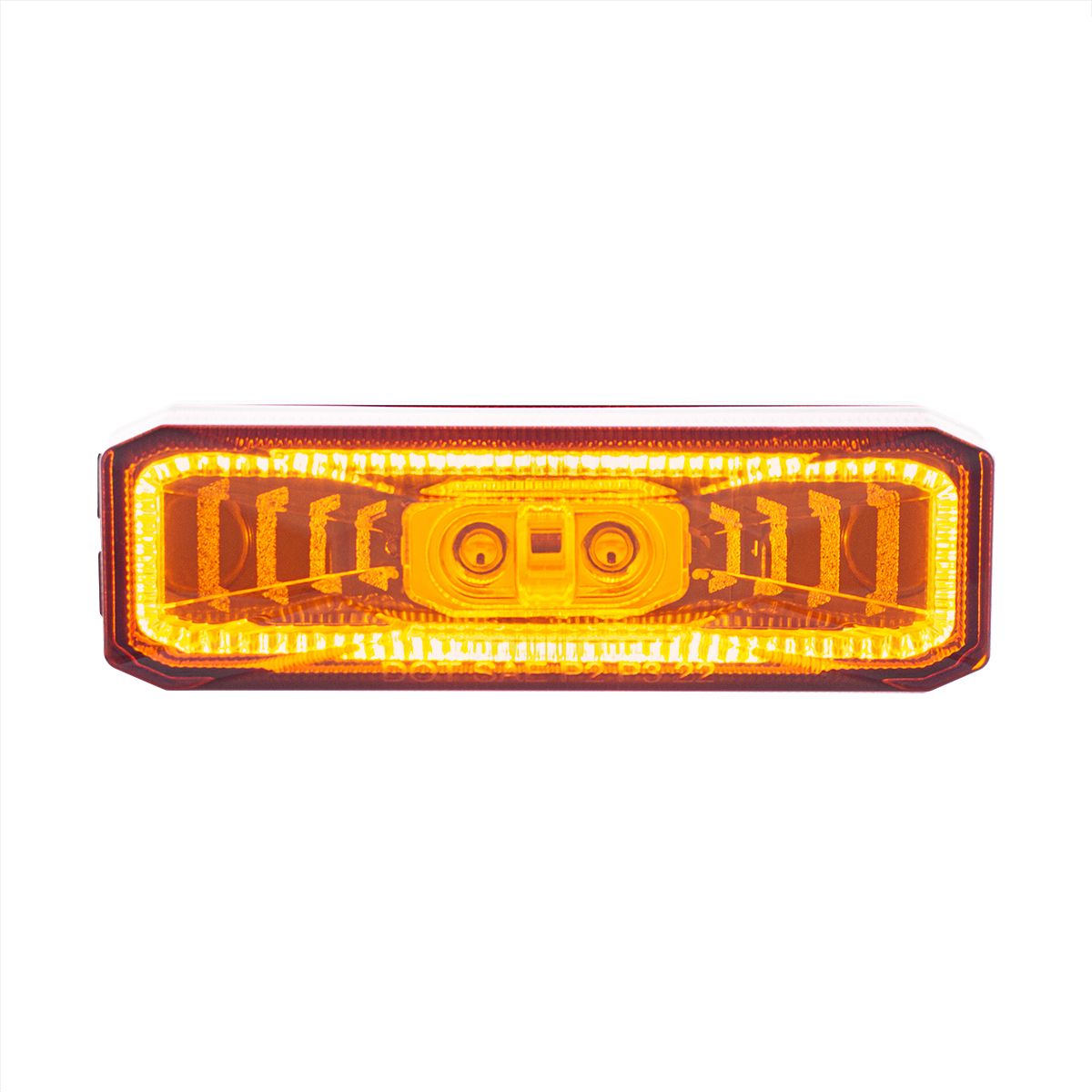 10 LED Rectangular Abyss Light (Clearance/Marker) - Amber LED/Amber Lens