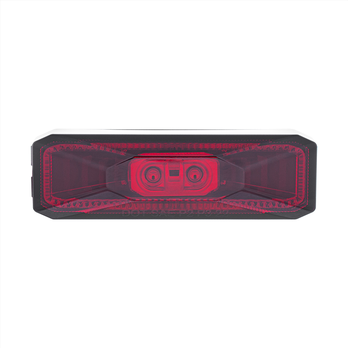 10 LED Rectangular Abyss Light (Clearance/Marker) - Red LED/Red Lens - Thumbnail 2