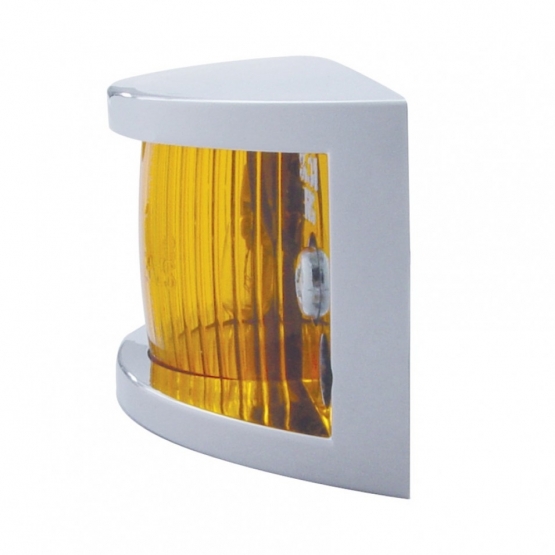 Small Narrow-Rail Light (Clearance/Marker) - Amber Lens - Thumbnail 2