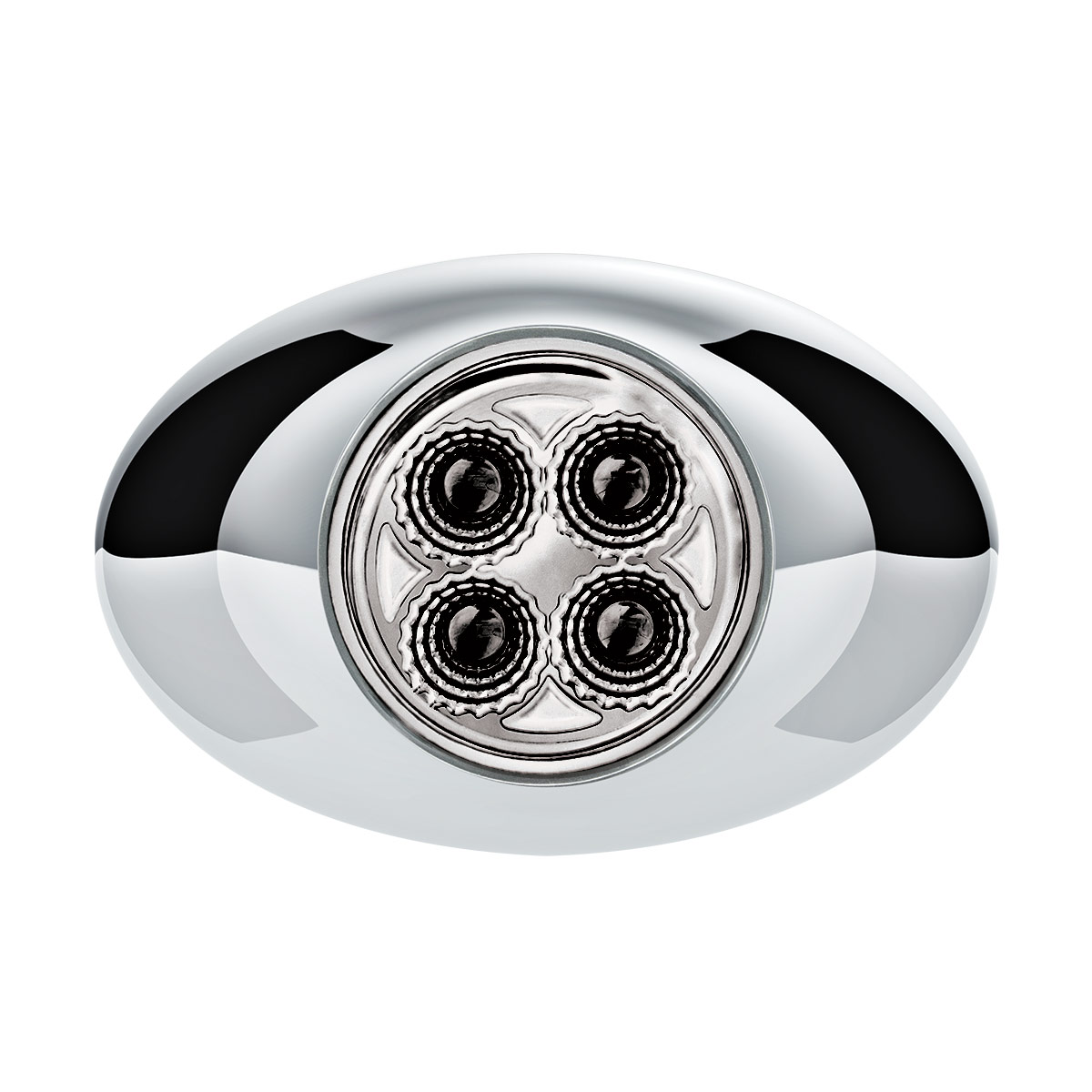 4 LED Double Fury Light (Clearance/Marker)-Red & Green/Clear Lens - Thumbnail 4