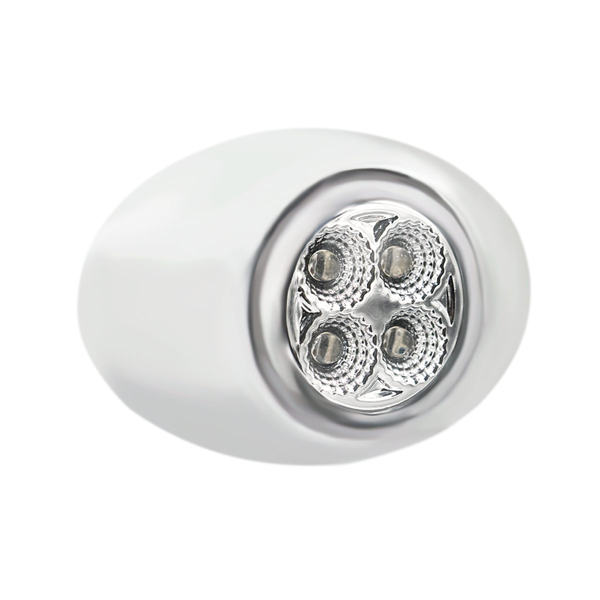 4 LED Double Fury Light (Clearance/Marker)-Red & White/Clear Lens - Thumbnail 8