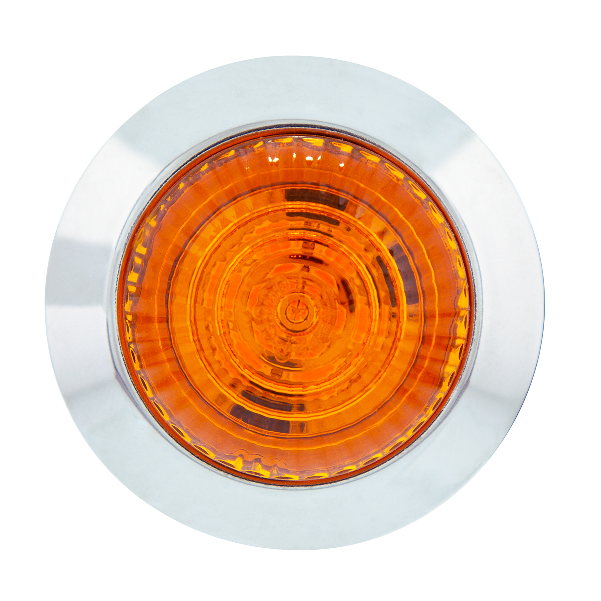 6 LED 1-1/4" Dual Function Light (Clearance/Marker)-Amber LED/Amber Lens - Thumbnail 2