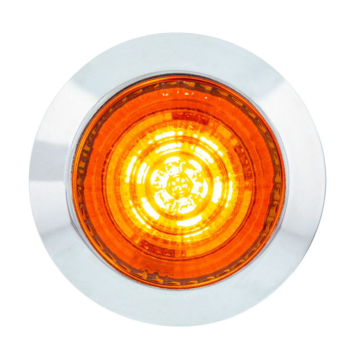 6 LED 1-1/4" Dual Function Light (Clearance/Marker)-Amber LED/Amber Lens - Thumbnail 7