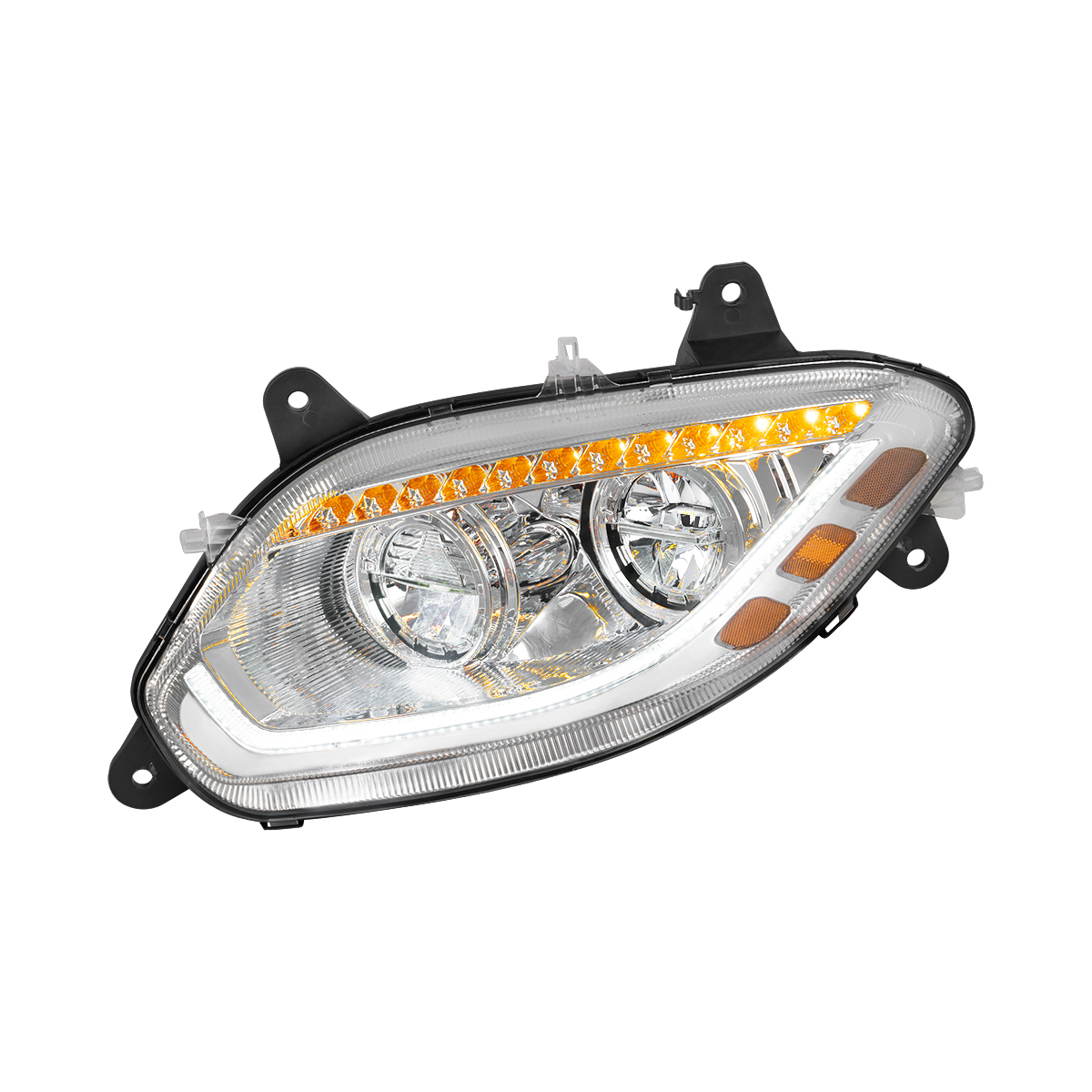 Chrome 86 LED Headlight For 2018-2025 International LT- Driver - Thumbnail 9