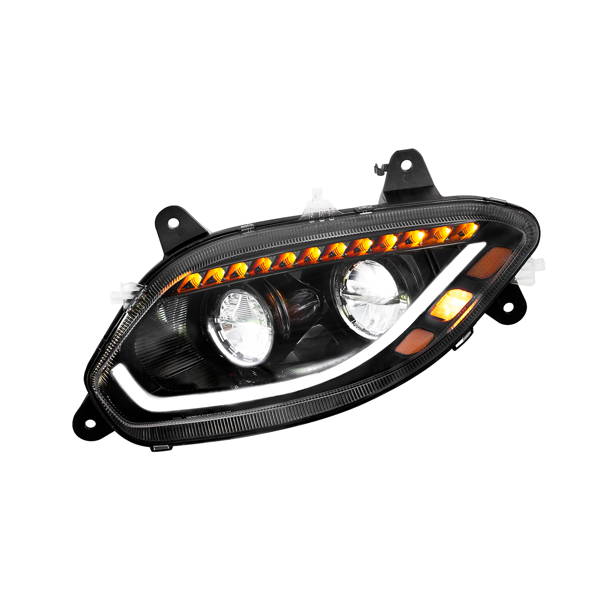 Black LED 86 Headlight For 2018-2025 International LT Truck - Driver - Thumbnail 9