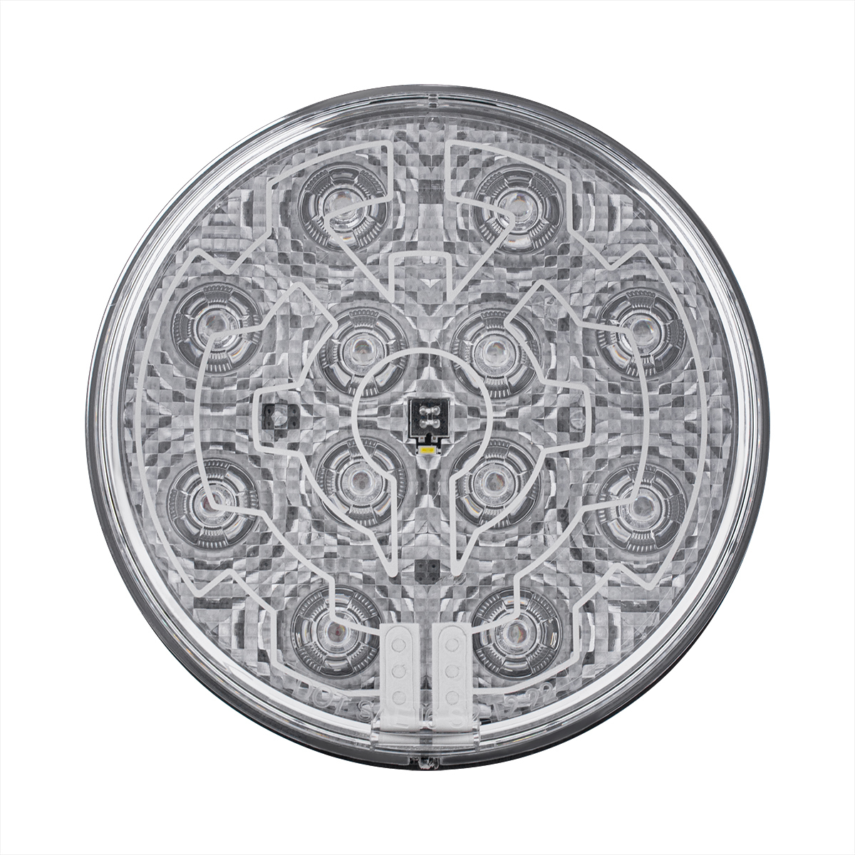 12 LED 4" Round Light (Stop, Turn & Tail) With Heated Lens - Red LED/Clear Lens - Thumbnail 8