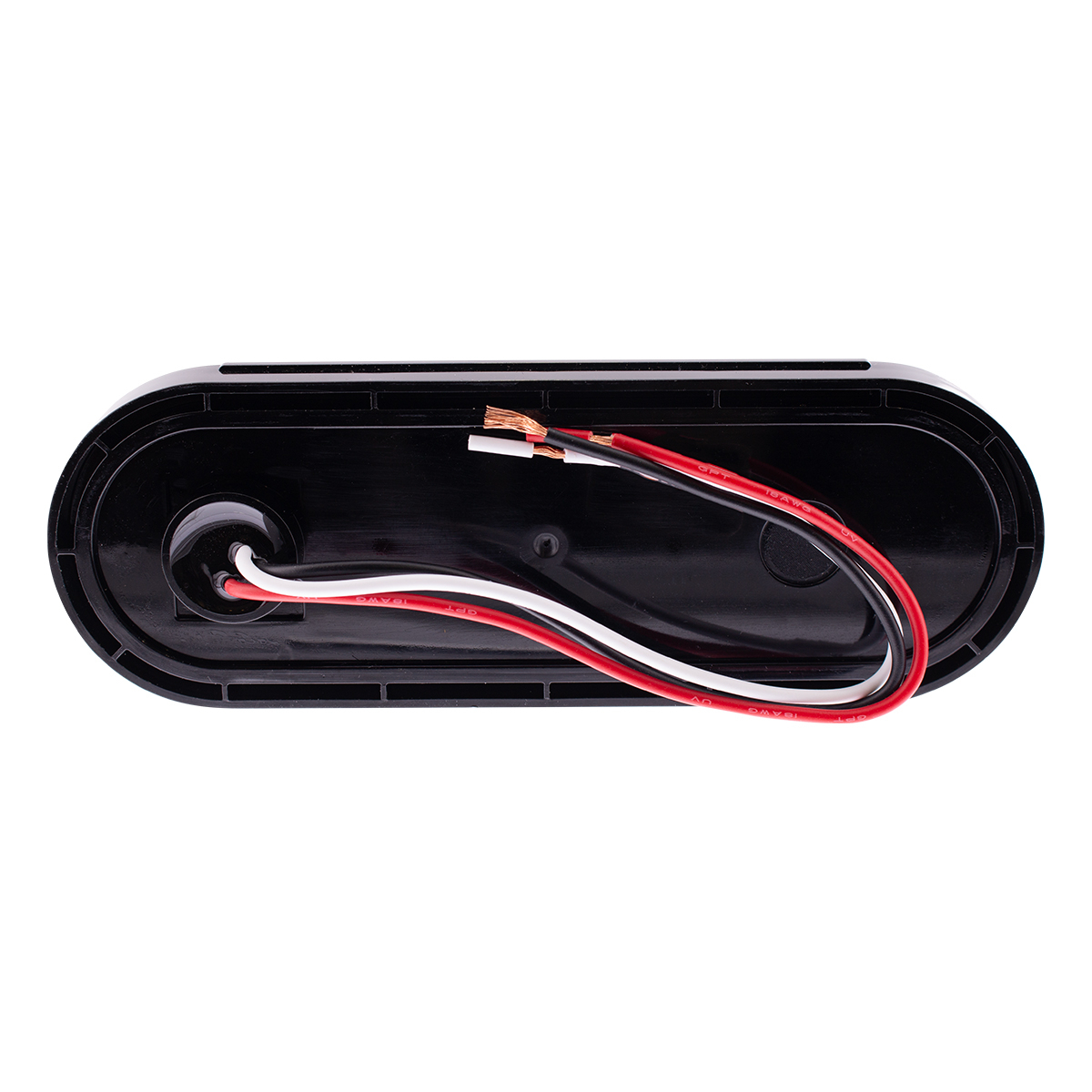 10 LED 6" Oval Light (Stop, Turn & Tail) With Heated Lens - Red LED/Red Lens - Thumbnail 6