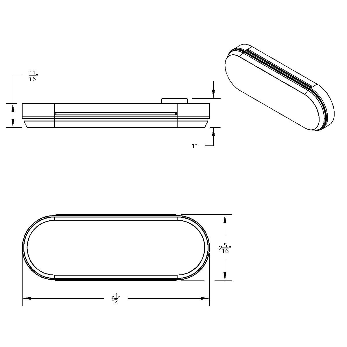 10 LED 6" Oval Light (Stop, Turn & Tail) With Heated Lens - Red LED/Red Lens - Thumbnail 7