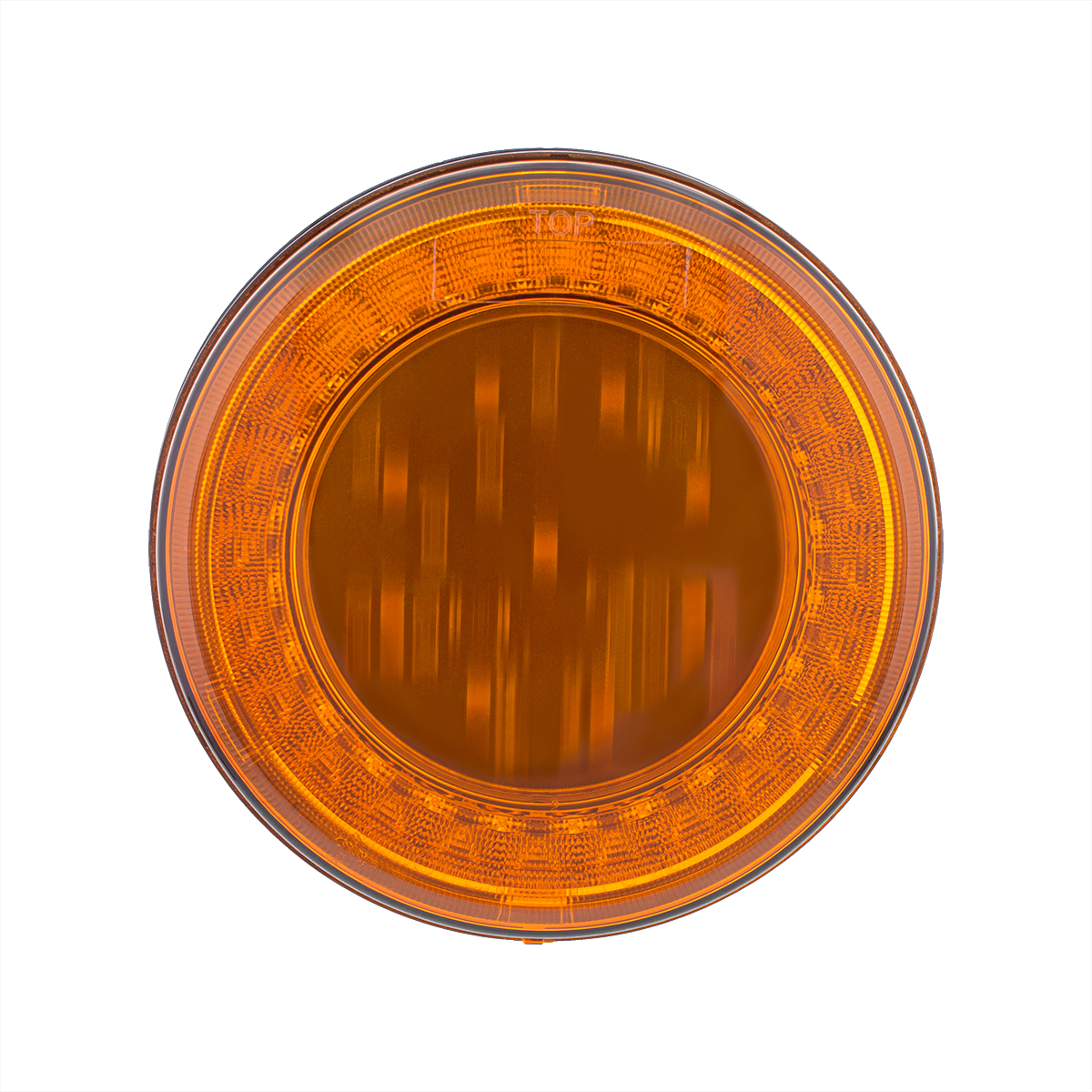 33 LED 4" Round Lumos Light X-Series (Turn Signal) - Amber LED/Amber Lens - Thumbnail 2
