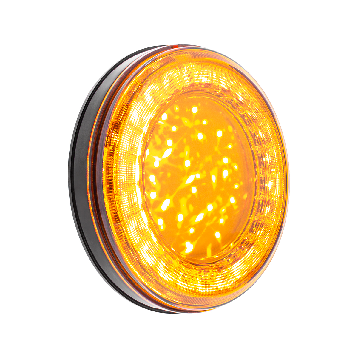 33 LED 4" Round Lumos Light S-Series (Turn Signal) - Amber LED/Clear Lens - Thumbnail 3