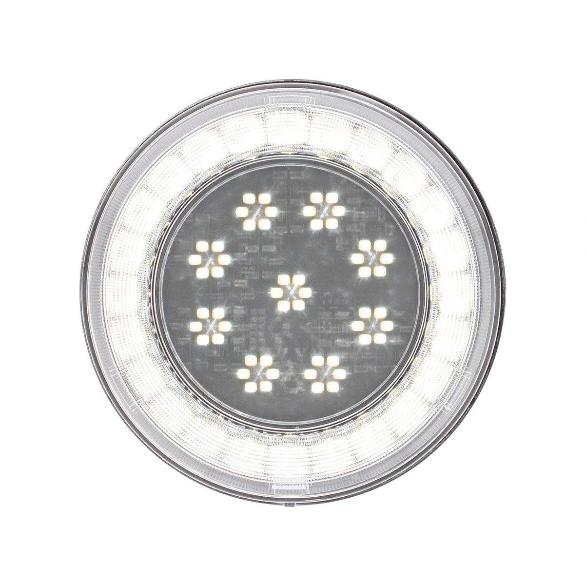 33 LED 4" Round Lumos Light S-Series (Back-Up) - White LED/Clear Lens