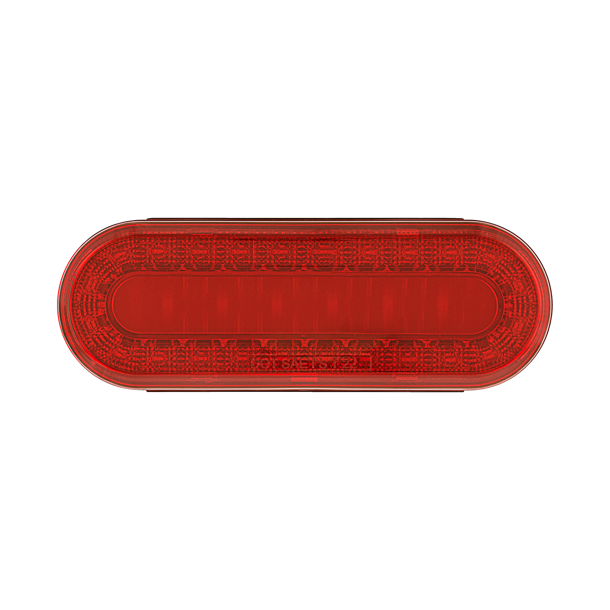 30 LED 6" Oval Lumos Light I-Series (Stop, Turn & Tail) - Red LED/Red Lens - Thumbnail 2