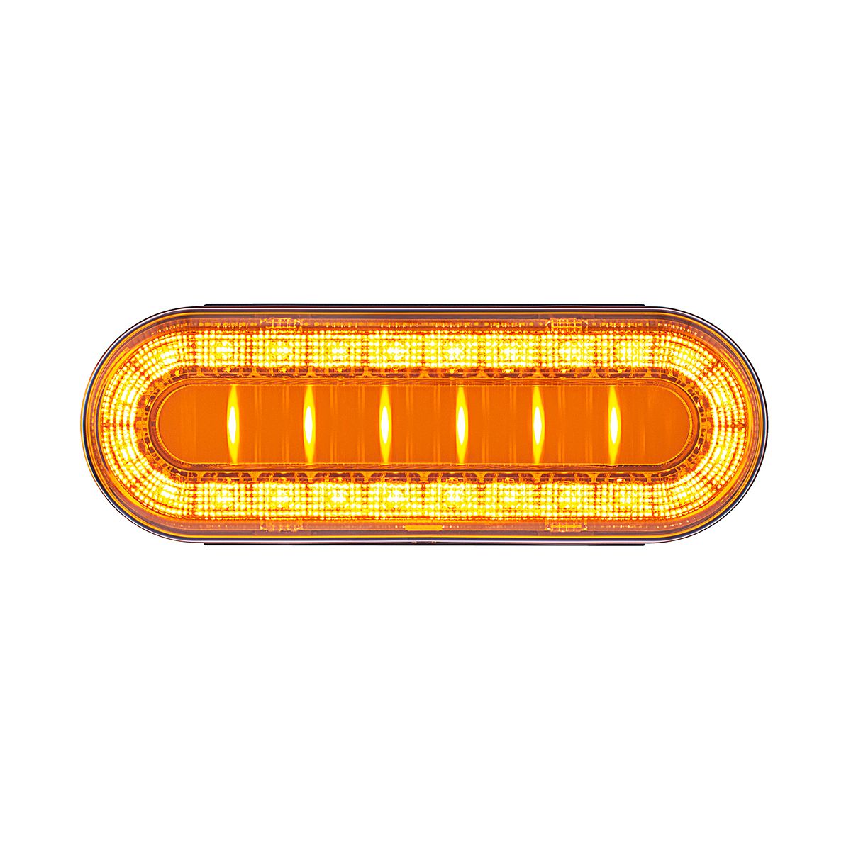 30 LED 6" Oval Lumos Light I-Series (Turn Signal) - Amber LED/Amber Lens