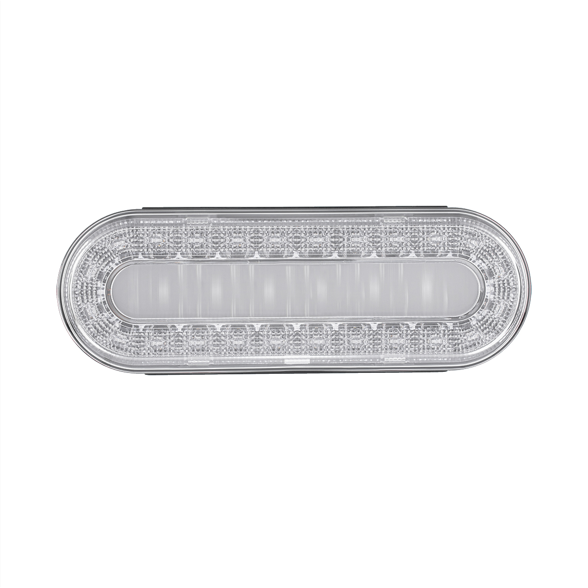 30 LED 6" Oval Lumos Light I-Series (Stop, Turn & Tail) - Red LED/Clear Lens - Thumbnail 2