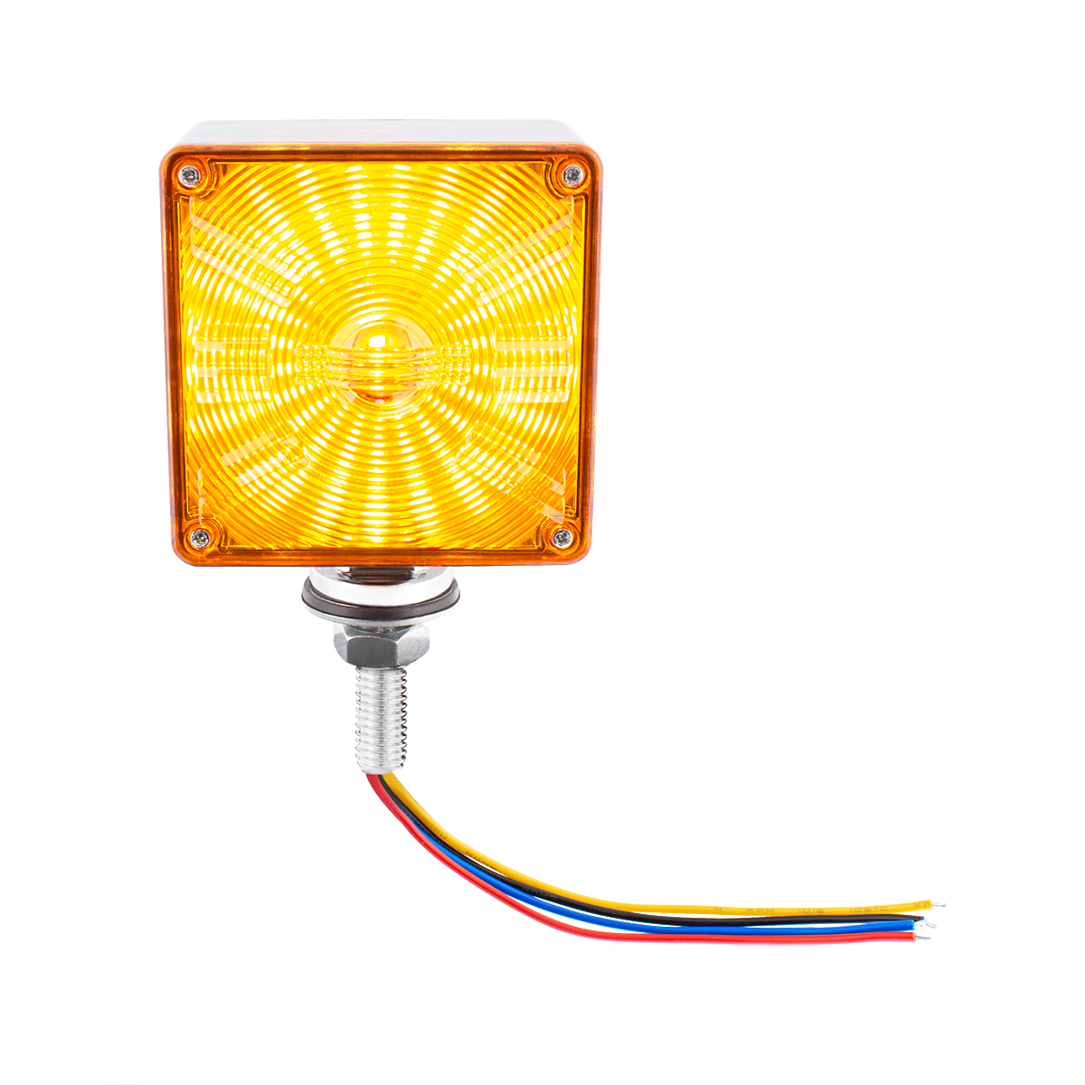 48 LED Competition Series Mini Double Face Light - Amber & Red LED/Amber & Red Lens - Thumbnail 5