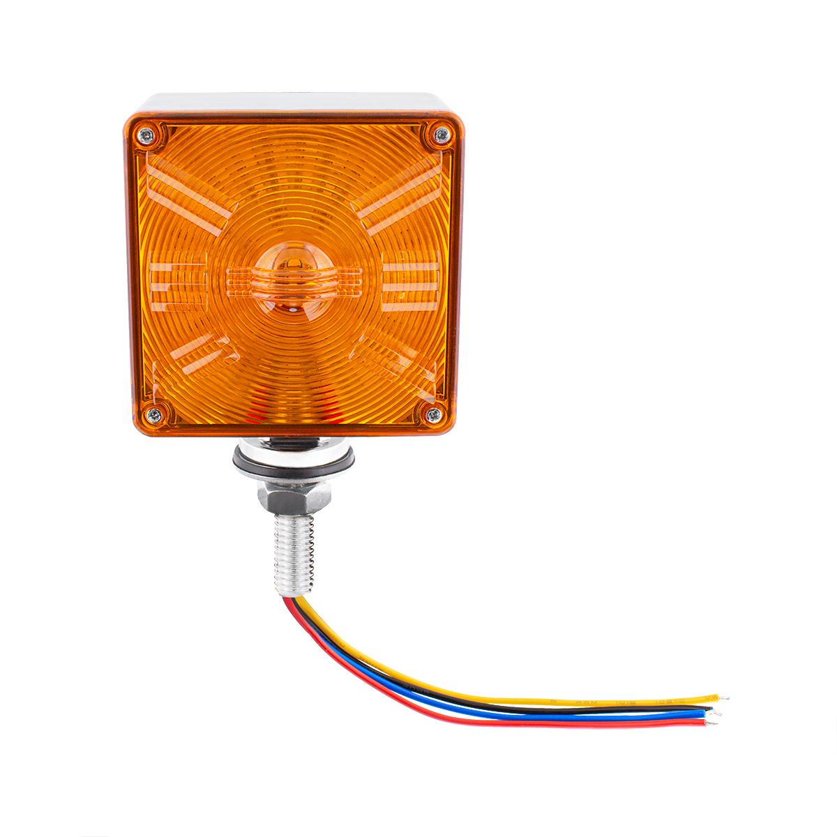 48 LED Competition Series Mini Double Face Light - Amber & Red LED/Amber & Red Lens - Thumbnail 6