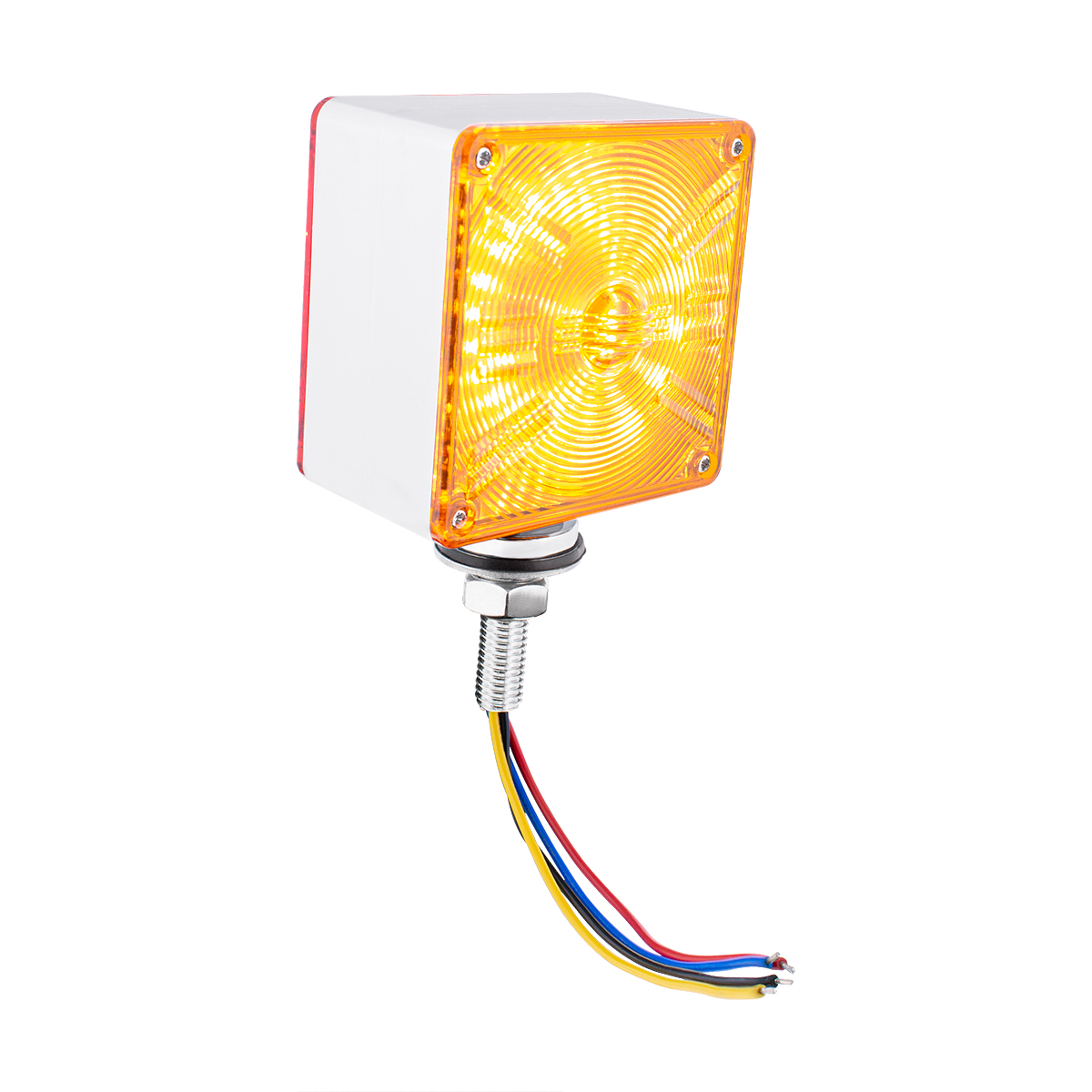 48 LED Competition Series Mini Double Face Light - Amber & Red LED/Amber & Red Lens - Thumbnail 7