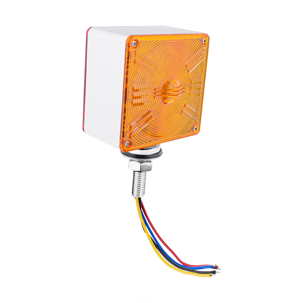 48 LED Competition Series Mini Double Face Light - Amber & Red LED/Amber & Red Lens - Thumbnail 8