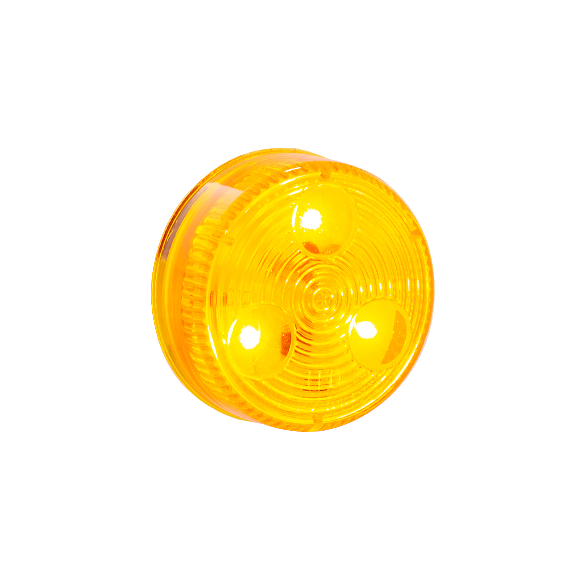 3 LED 2" Round Low Profile Light (Clearance/Marker) - Amber LED/Lens (Bulk) - Thumbnail 3