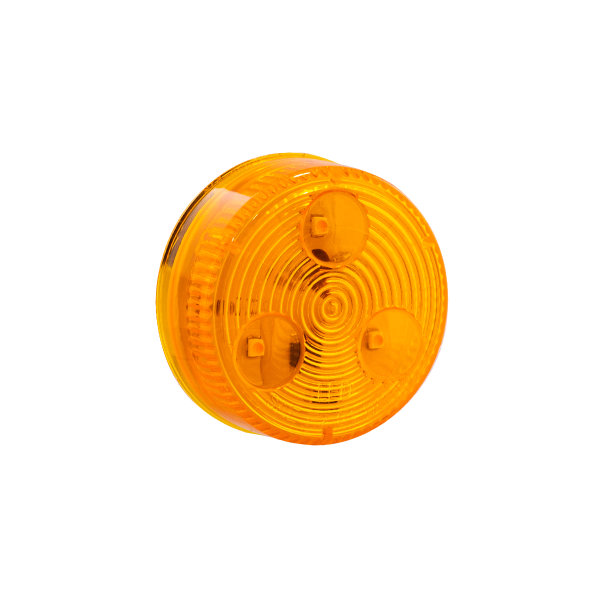 3 LED 2" Round Low Profile Light (Clearance/Marker) - Amber LED/Lens (Bulk) - Thumbnail 4