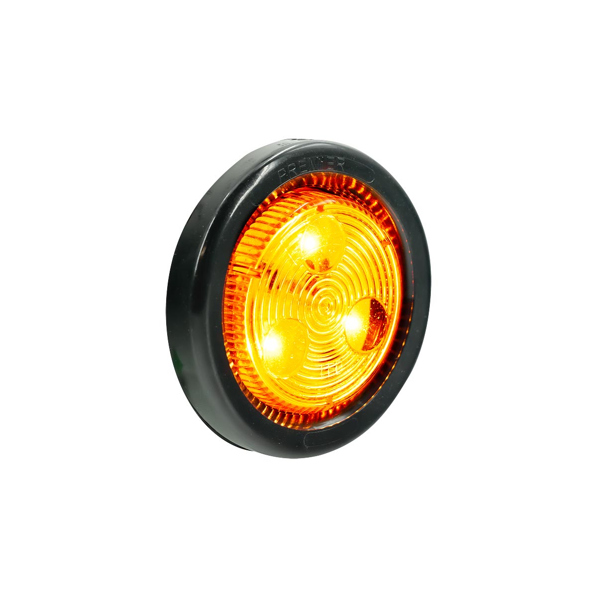 3 LED 2" Round Low Profile Light Kit (Clearance/Marker) - Amber LED/Lens - Thumbnail 5